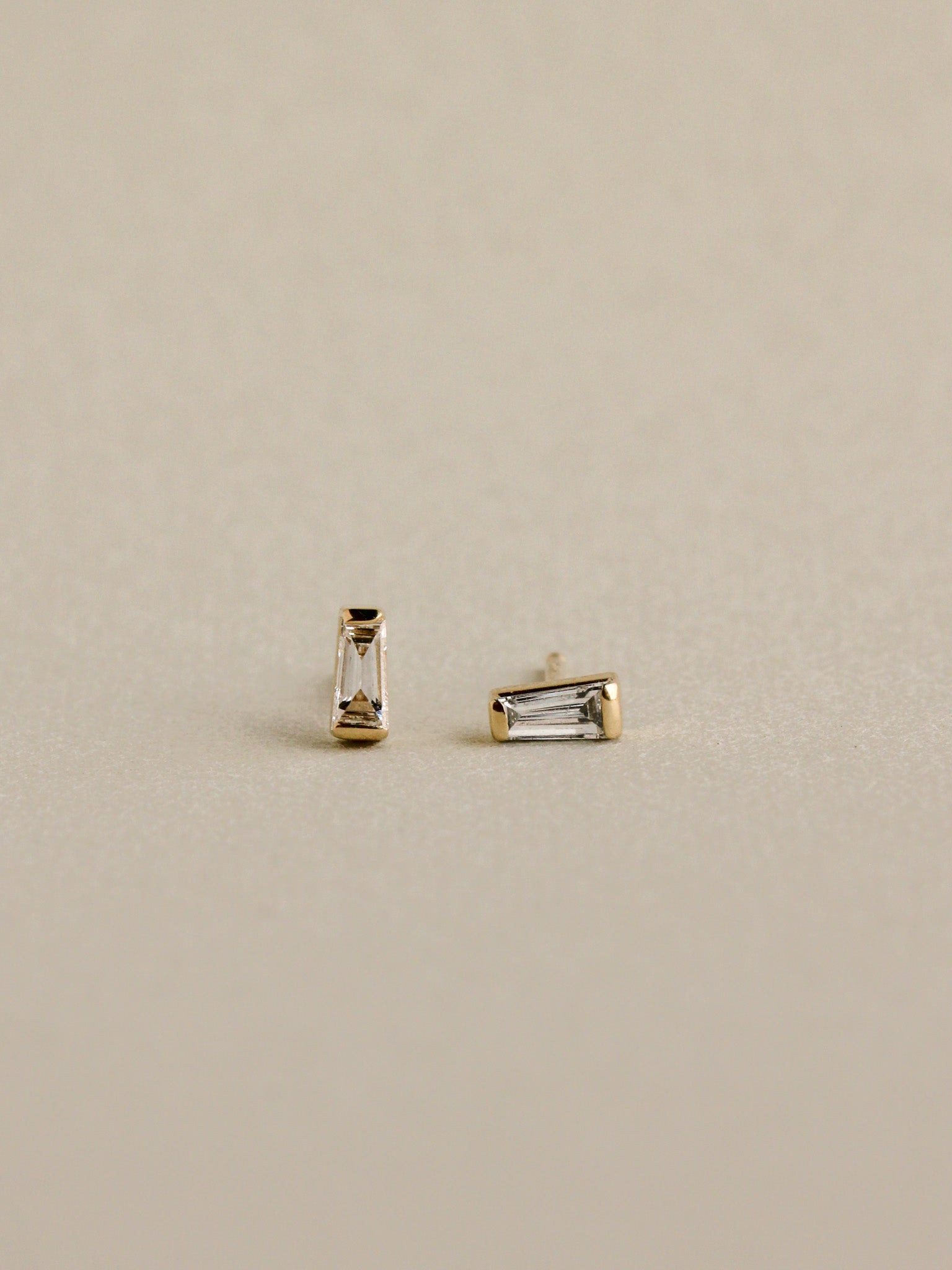 Tapered Baguette Diamond Studs