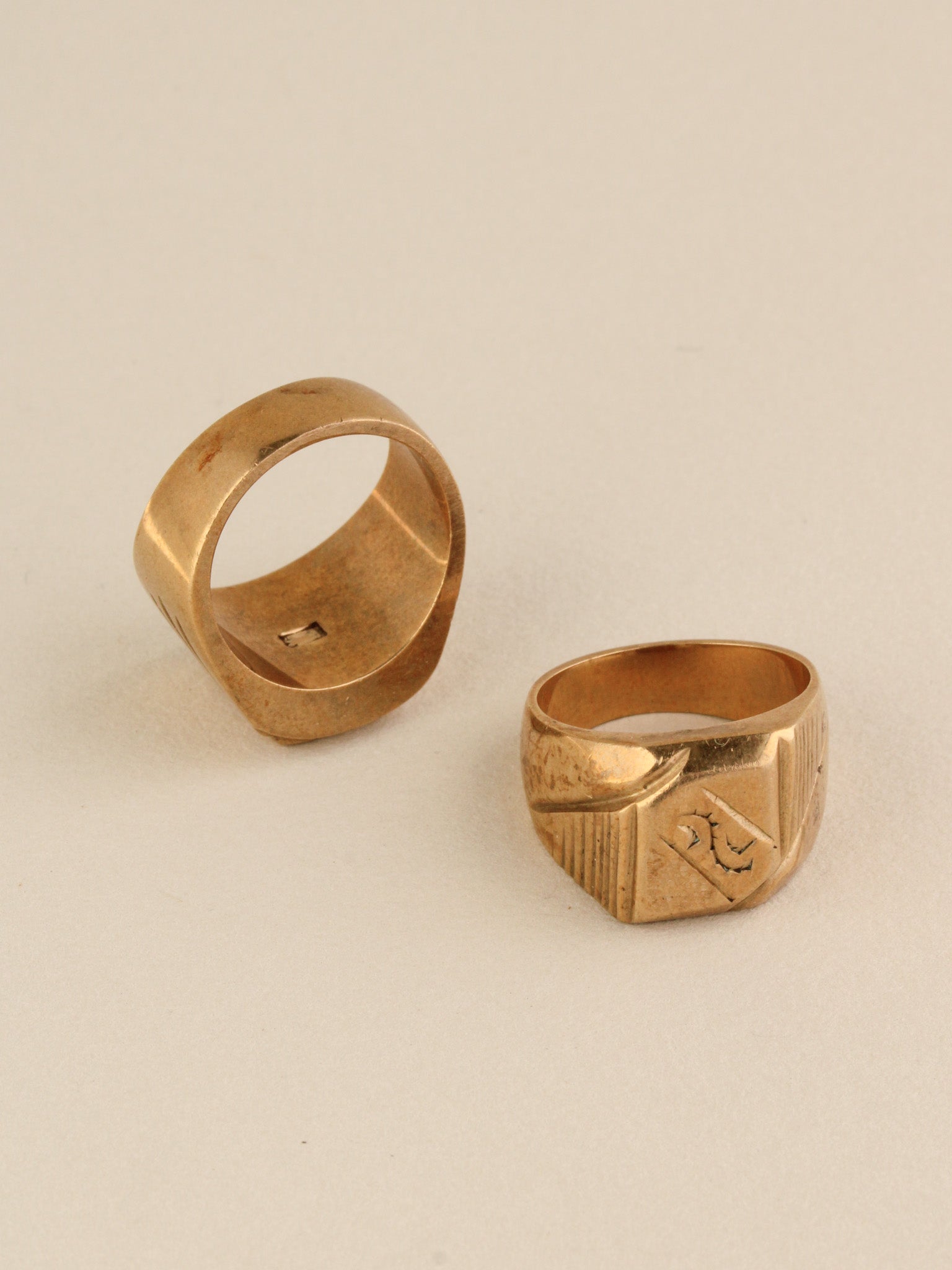 Vintage Brass Signet Ring samples