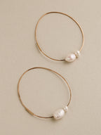 Pearl Infinity Hoops