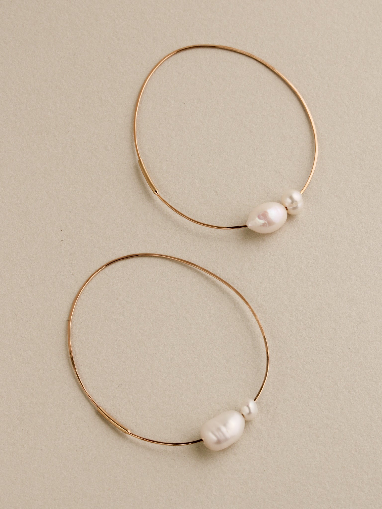 Pearl Infinity Hoops
