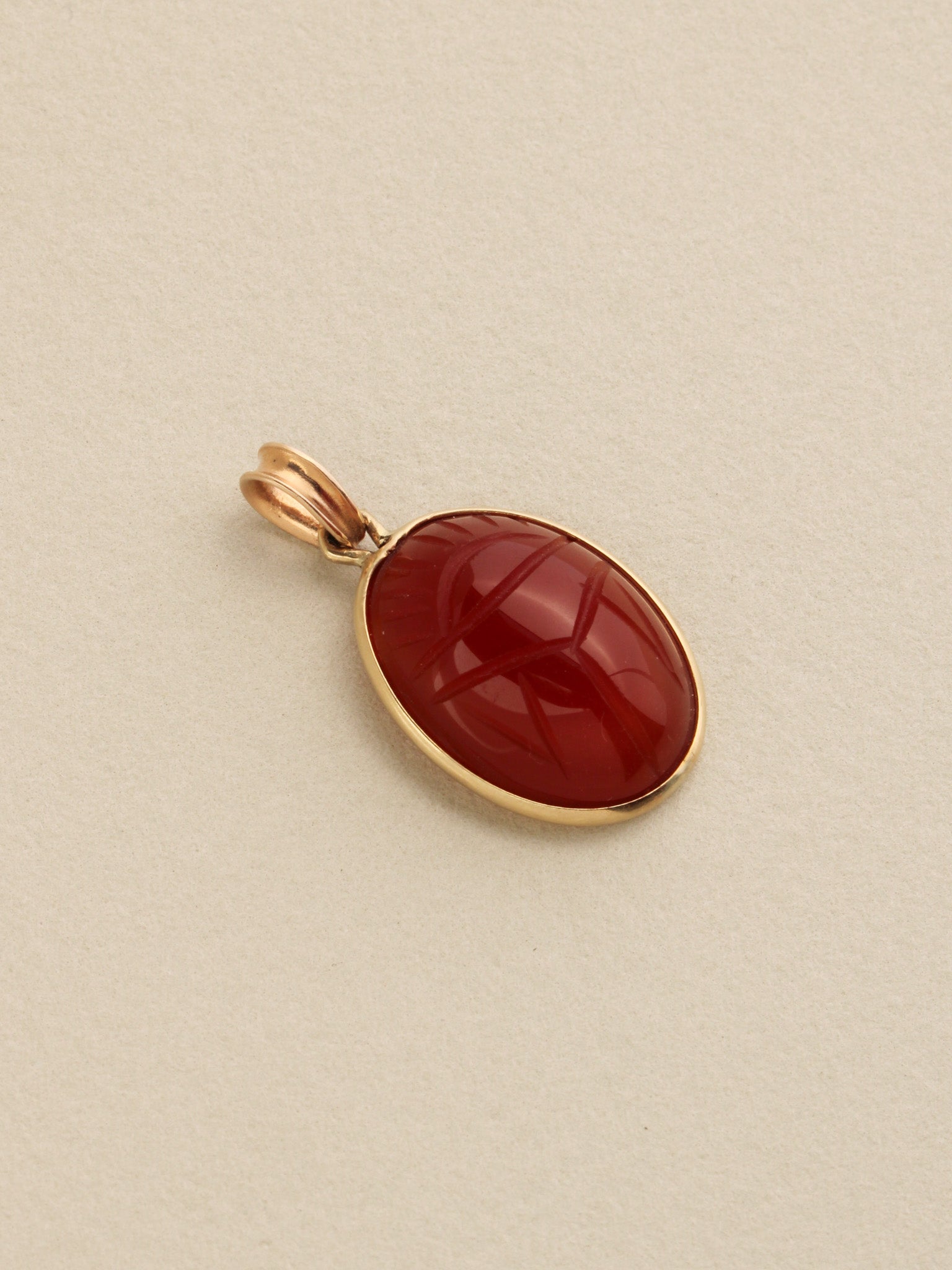 XL Stone Scarab Charm