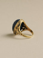 Stone Scarab Pinky Ring