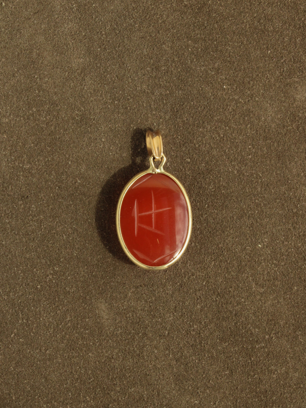 Stone Scarab Charm