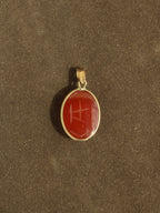 Stone Scarab Charm