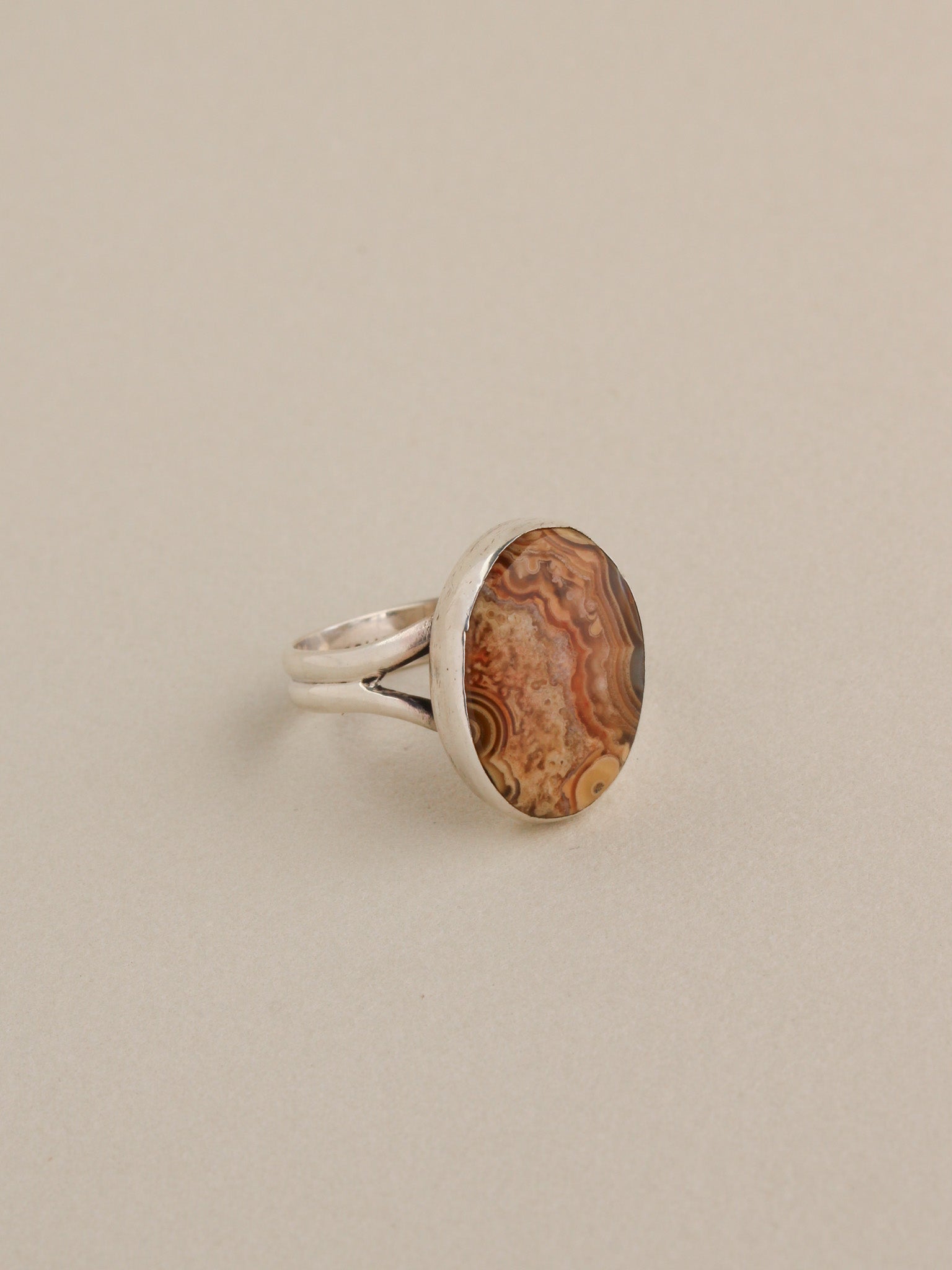 Crazy Lace Agate Ring