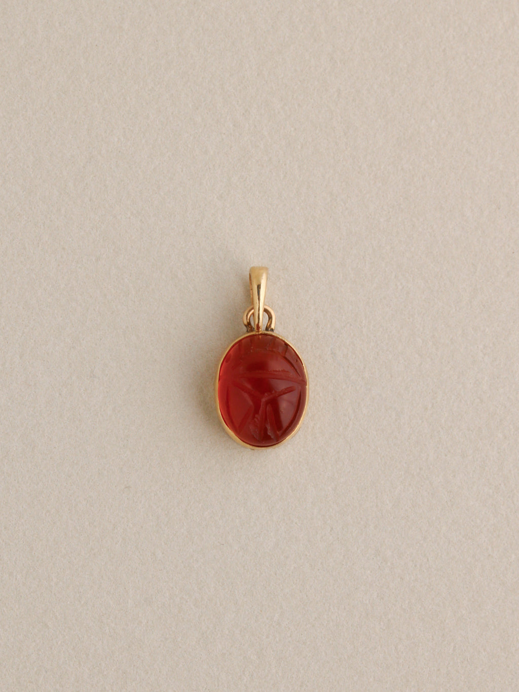 Stone Scarab Charm
