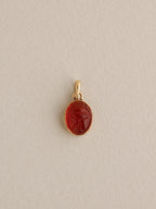 Stone Scarab Charm