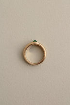 Sculpted Green Onyx Ring
