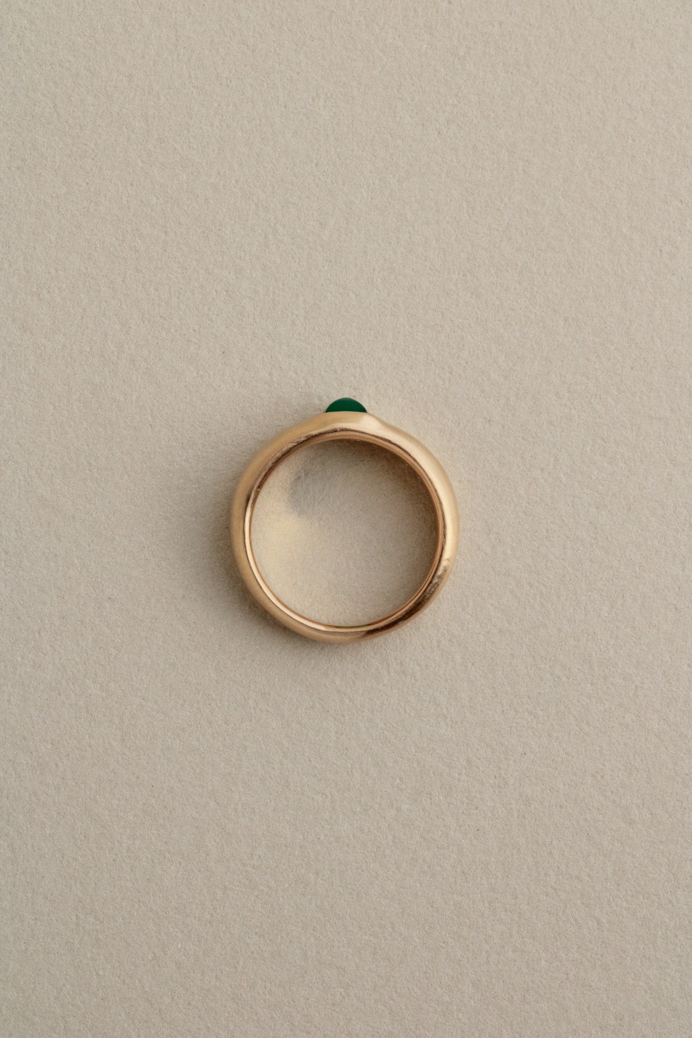 Sculpted Green Onyx Ring