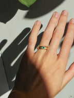 Sculpted Green Onyx Ring