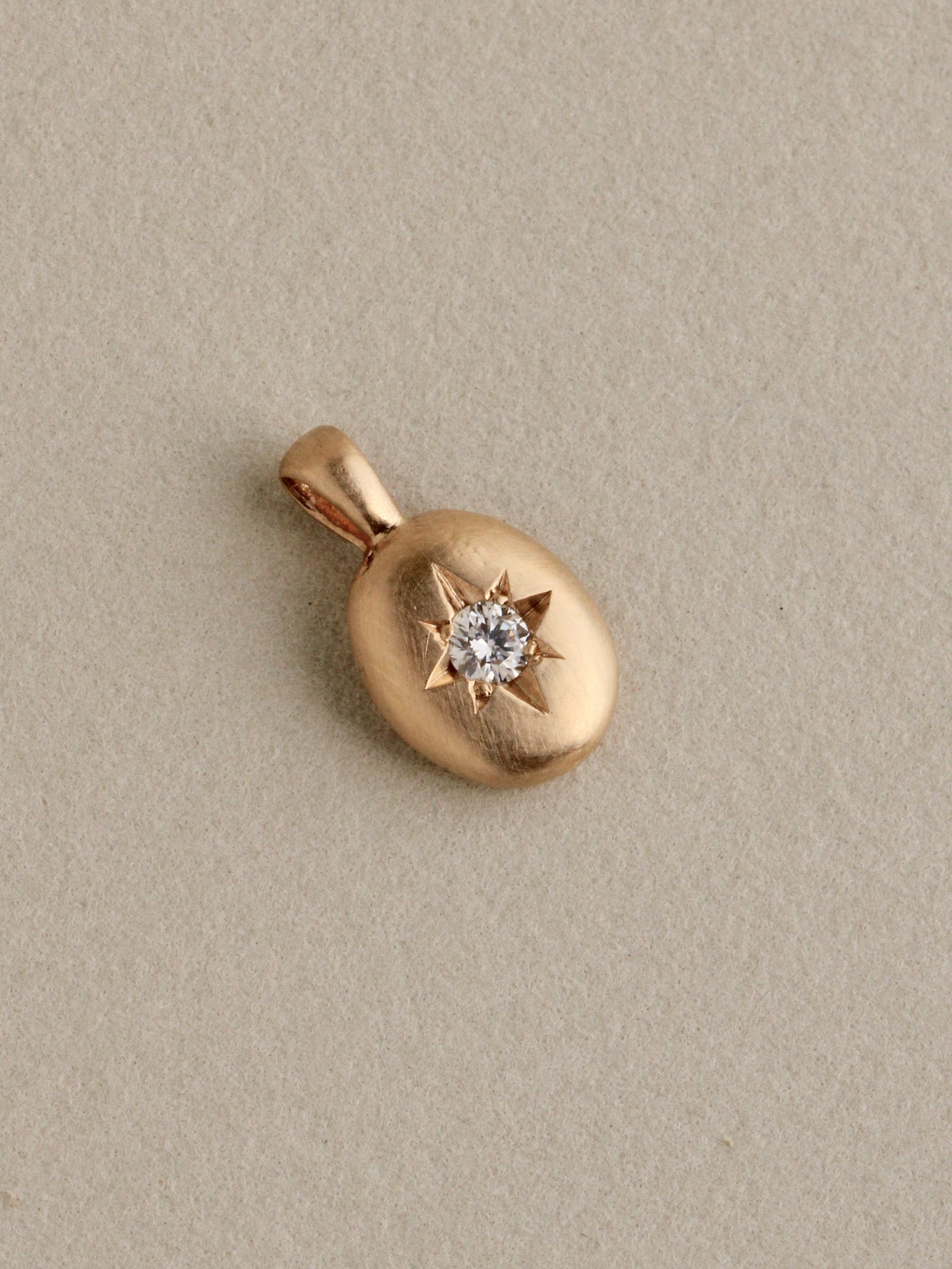 Diamond Pebble Charm