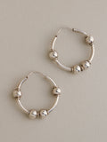 Bead Hoop Earrings