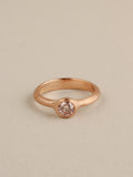 Champagne Diamond in Peach Gold