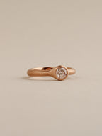 Champagne Diamond in Peach Gold