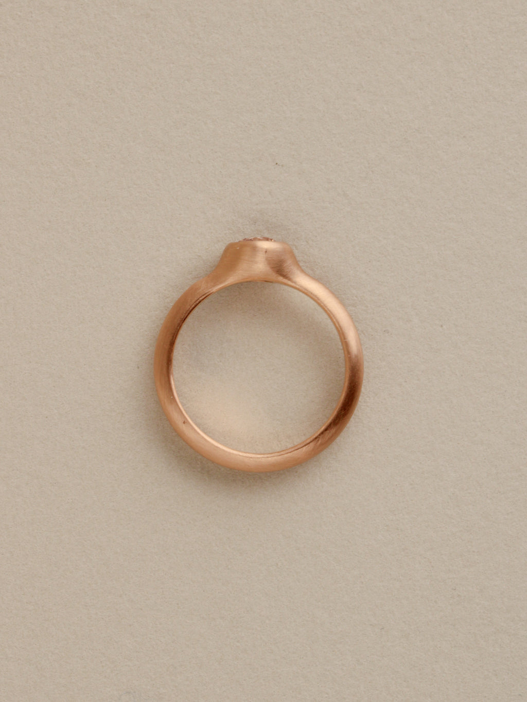 Champagne Diamond in Peach Gold