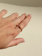 Champagne Diamond in Peach Gold