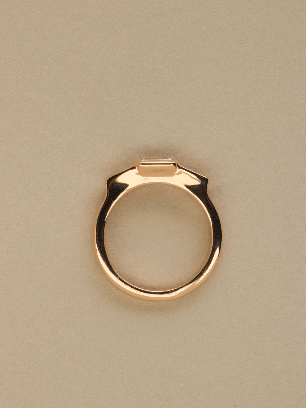 Bezel Trinity Ring | Step Cuts