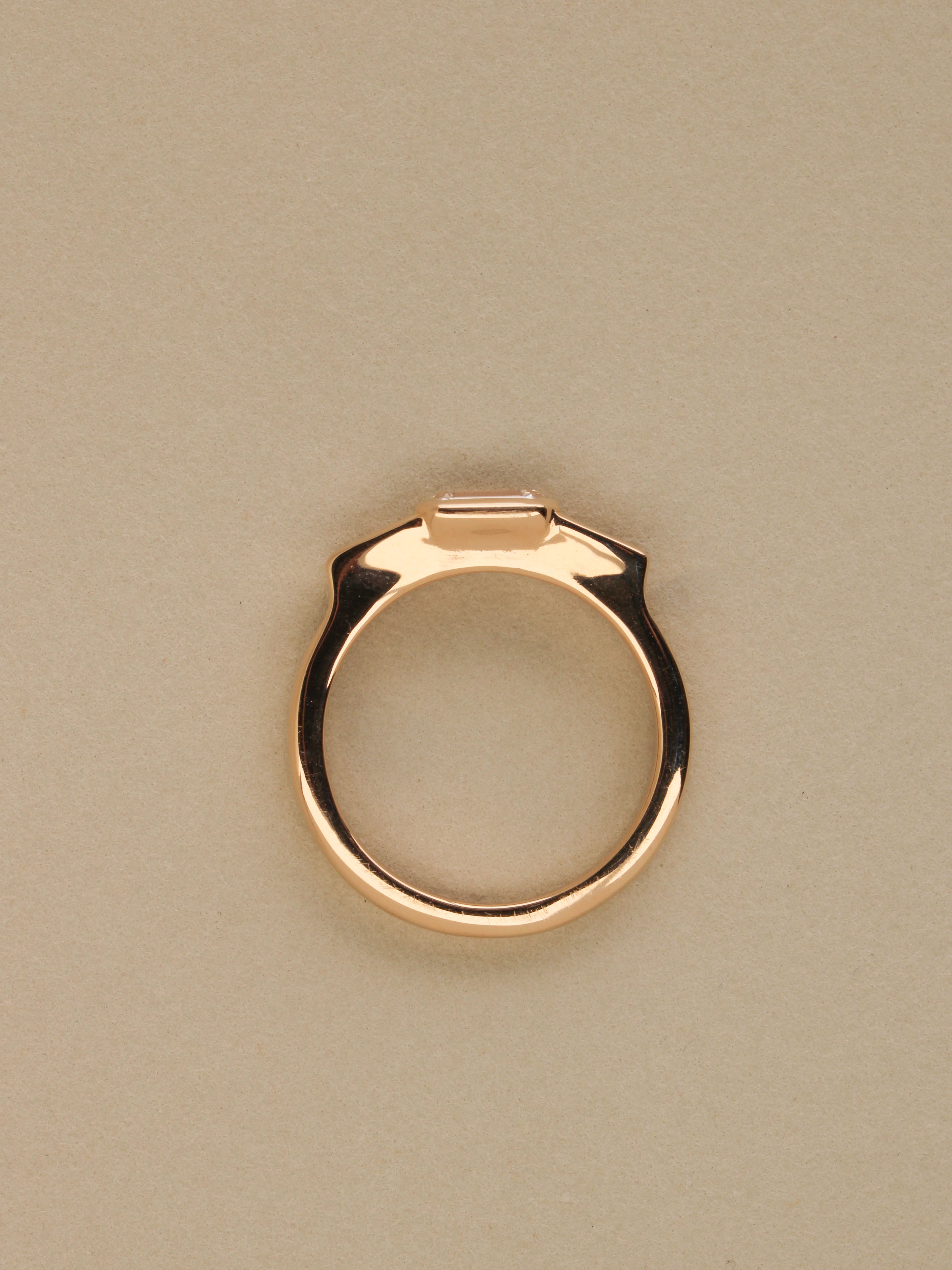 Bezel Trinity Ring | Step Cuts