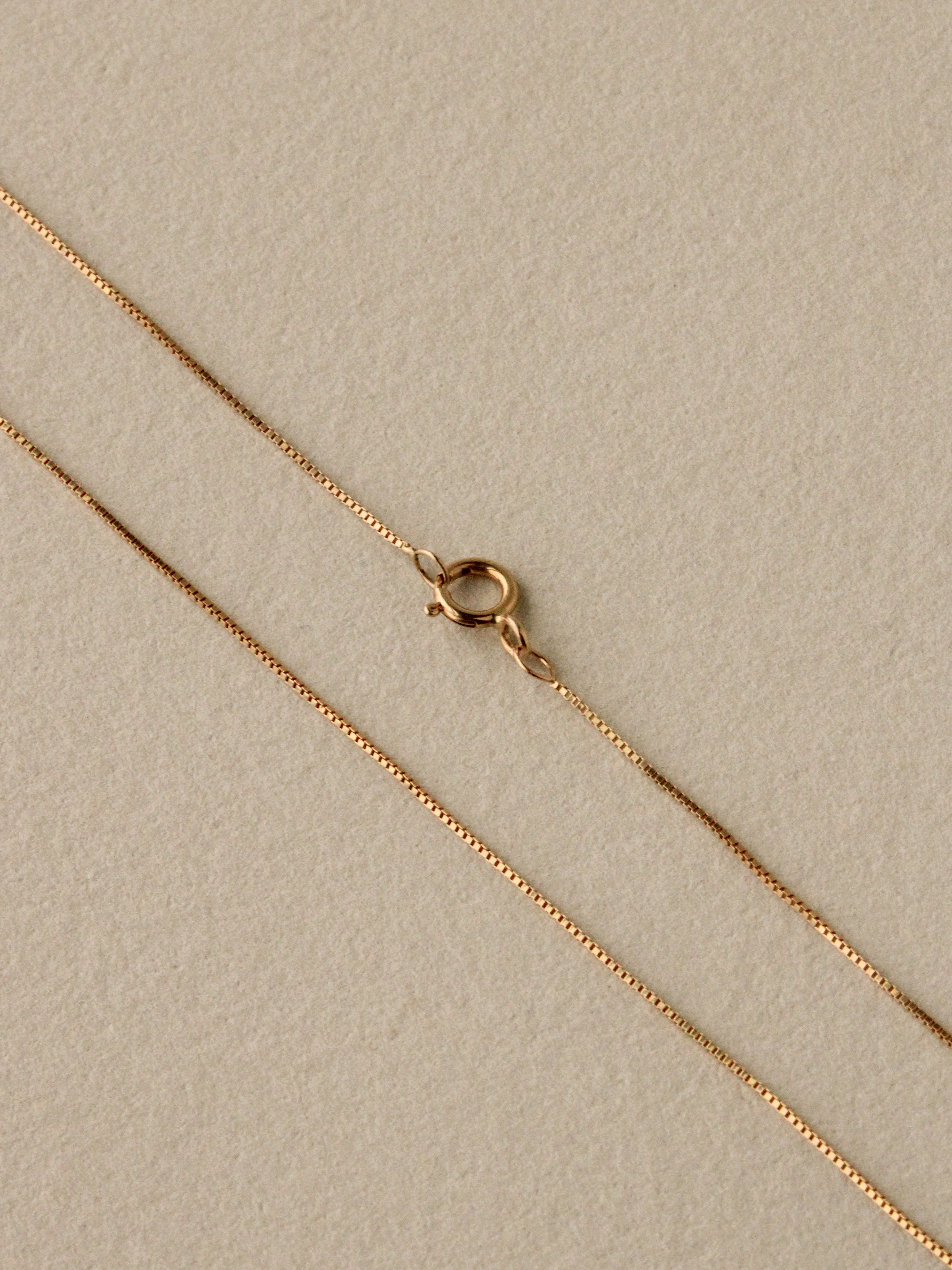 Dainty Box Chain, 1.5mm, 18"
