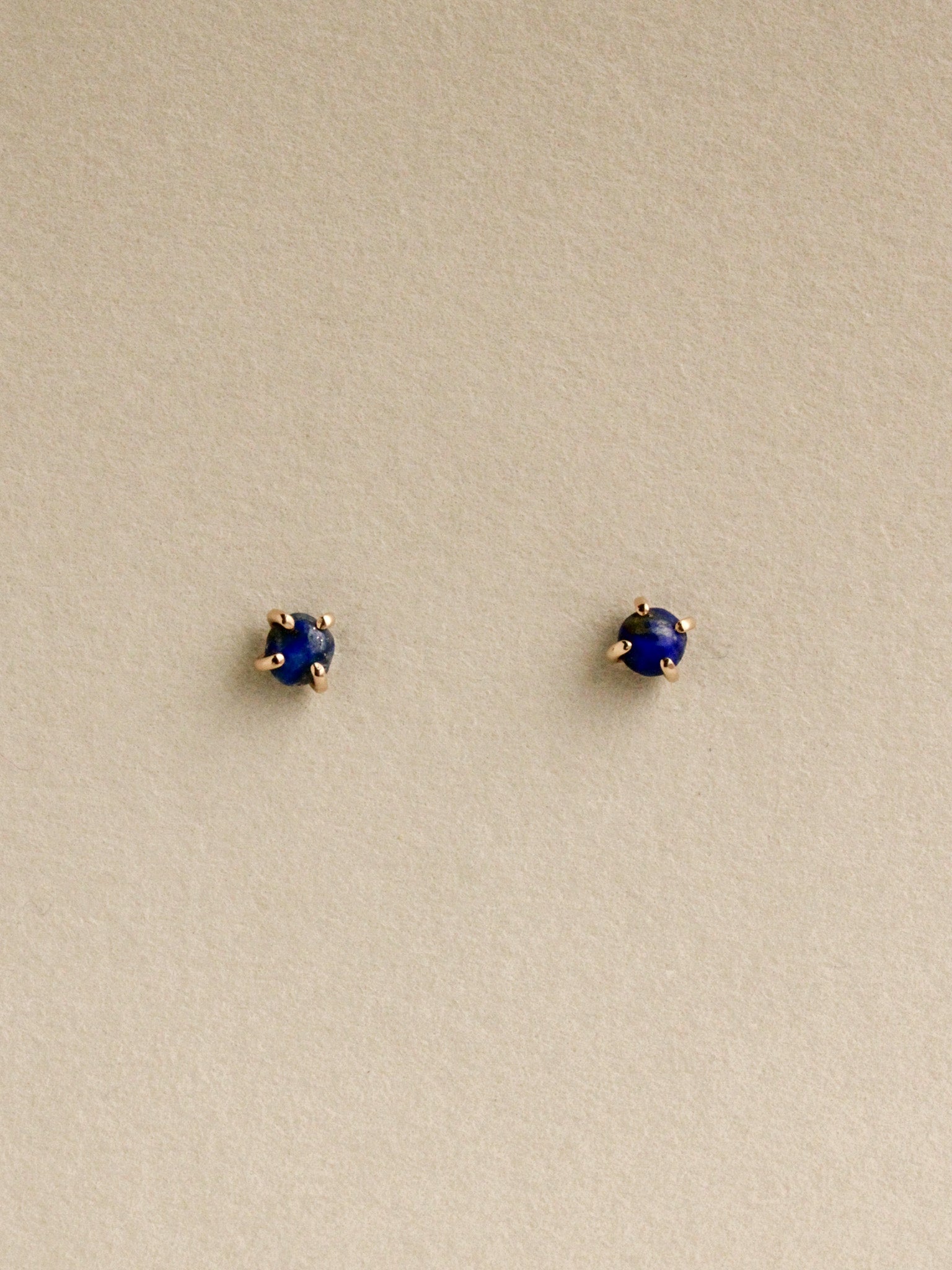 Lapis Lazuli Prong Studs
