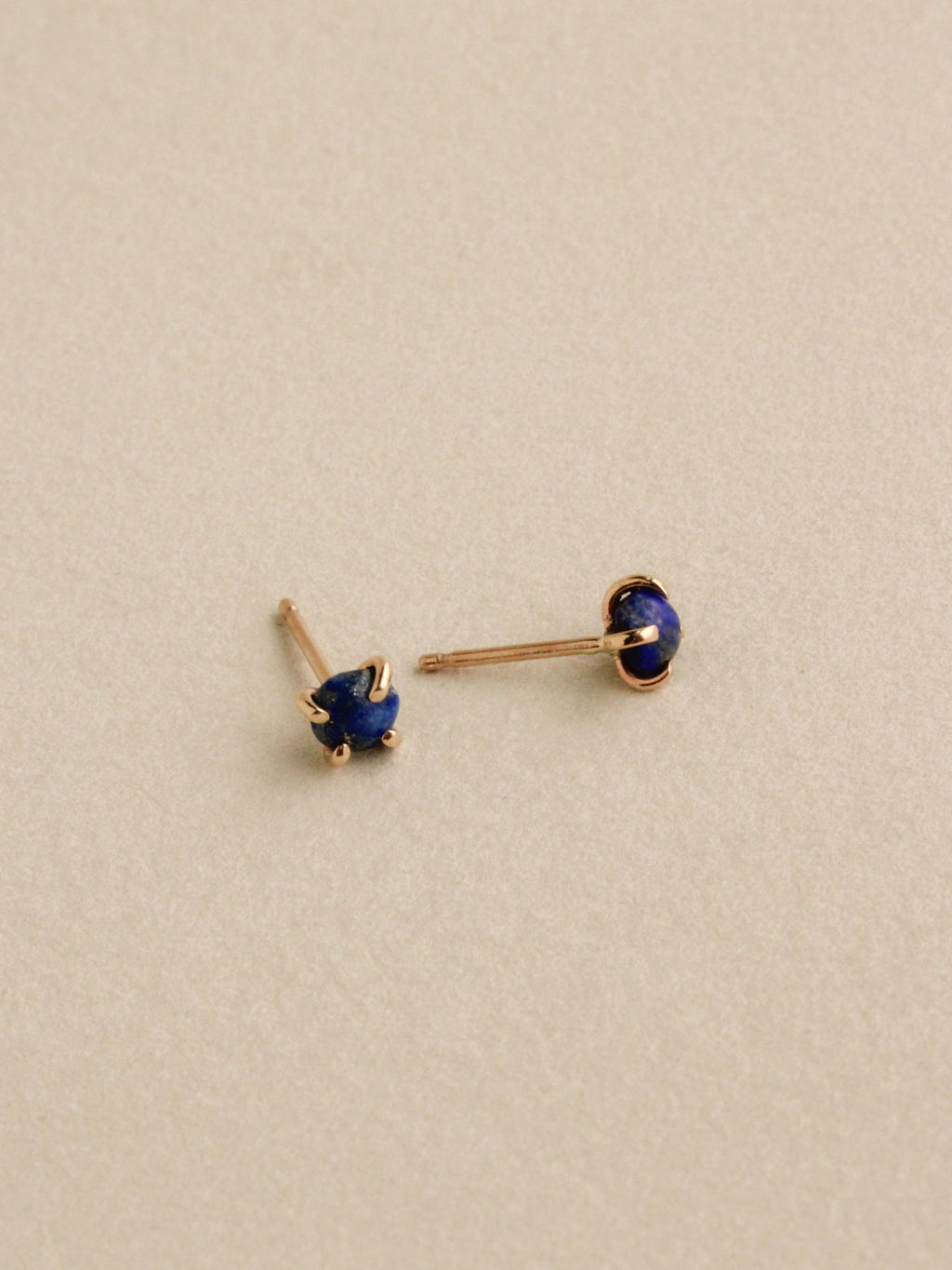 Lapis Lazuli Prong Studs