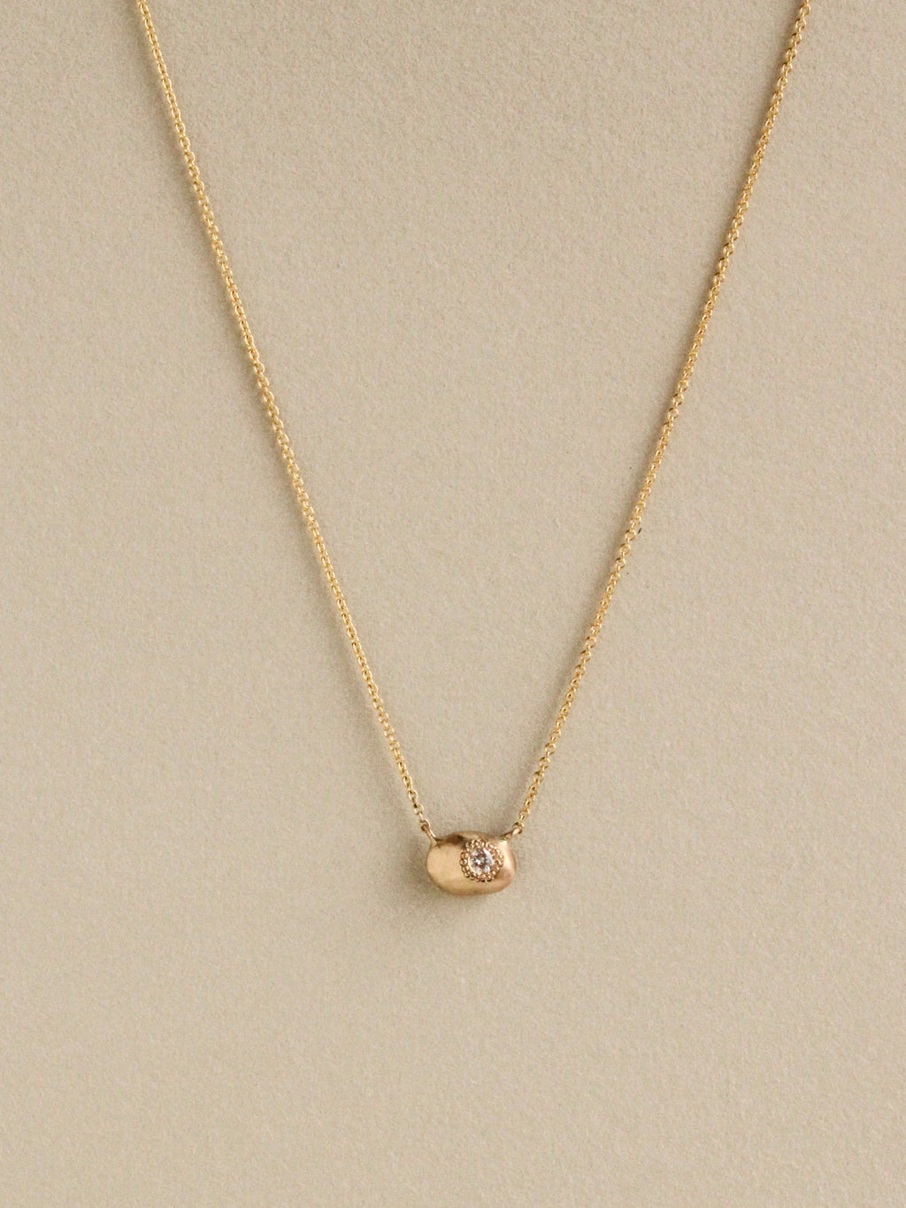 Organic Antique Diamond Station Necklace