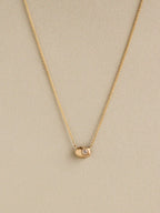 Organic Antique Diamond Station Necklace