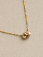 Organic Antique Diamond Station Necklace