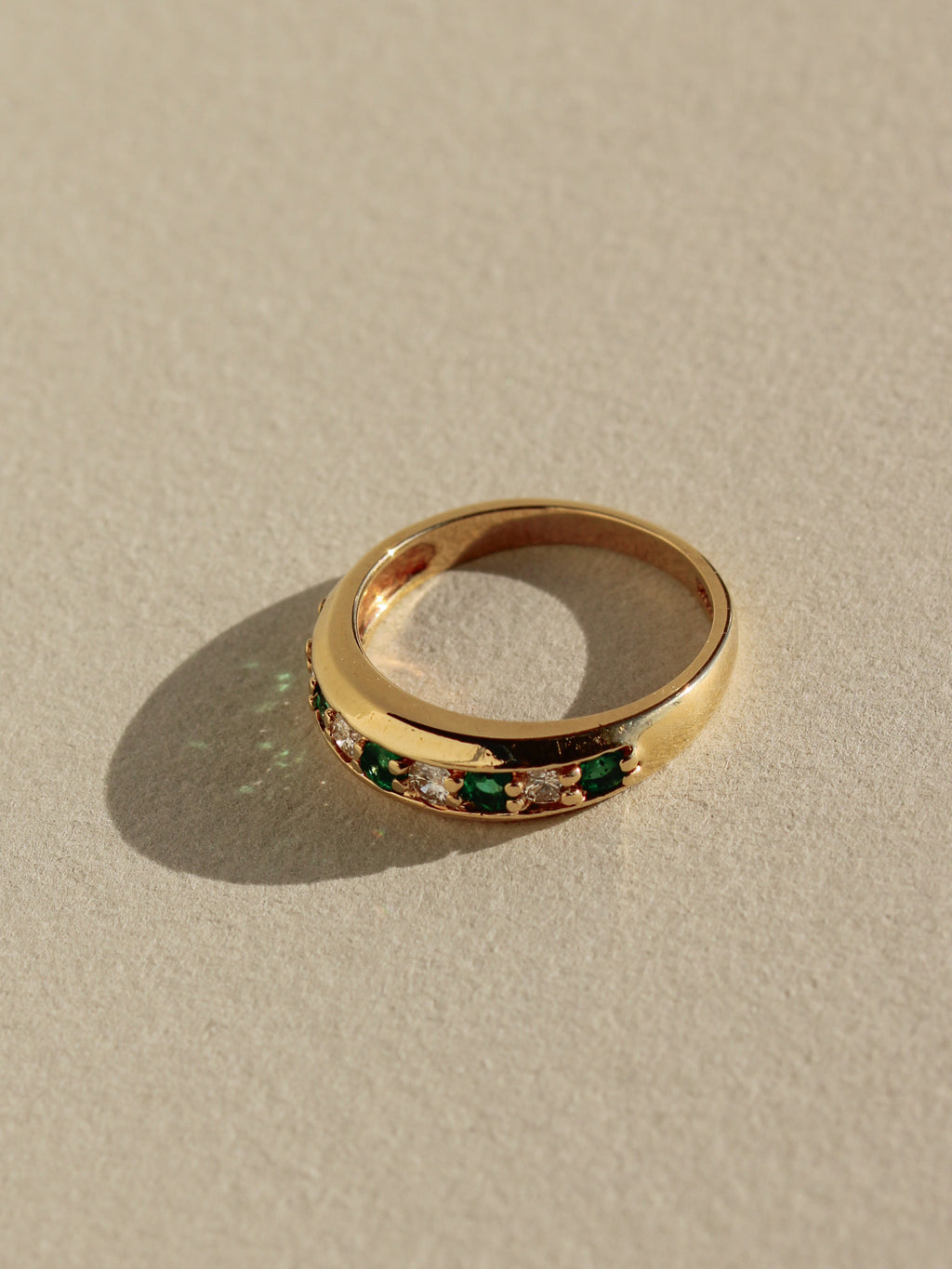 Diamond & Emerald Anniversary Band