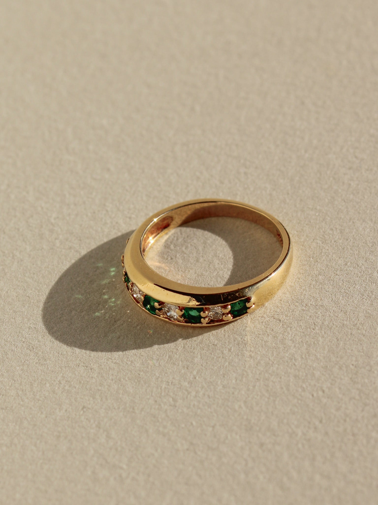 Diamond & Emerald Anniversary Band