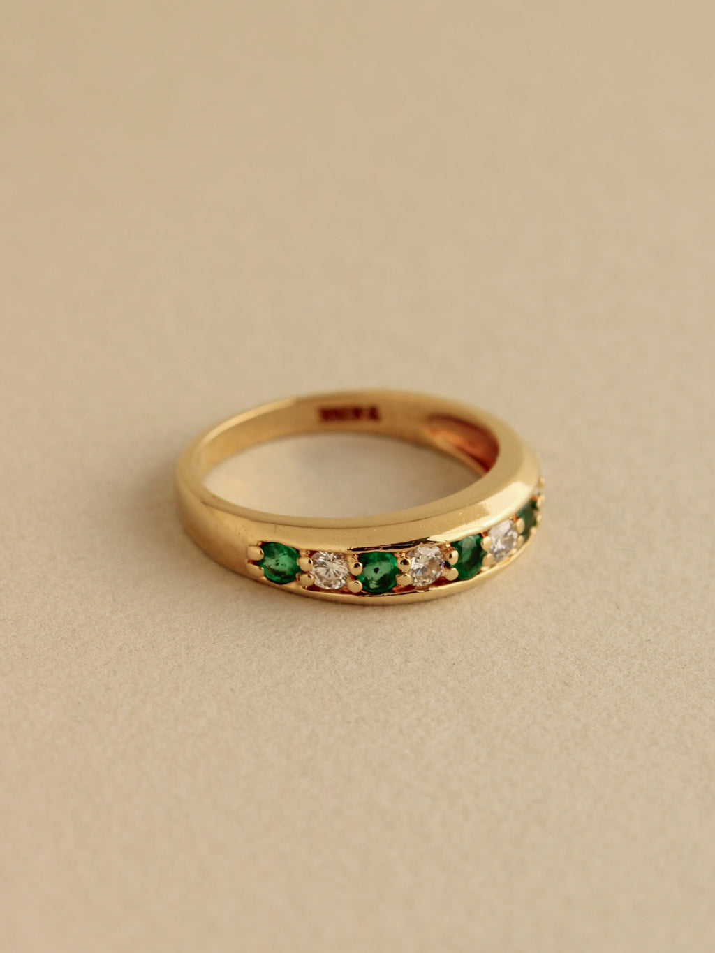 Diamond & Emerald Anniversary Band