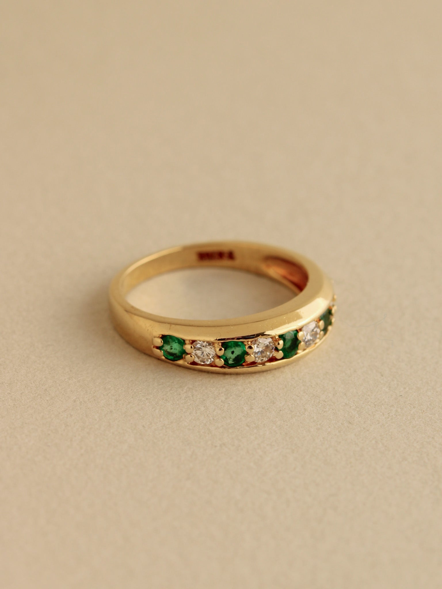 Diamond & Emerald Anniversary Band