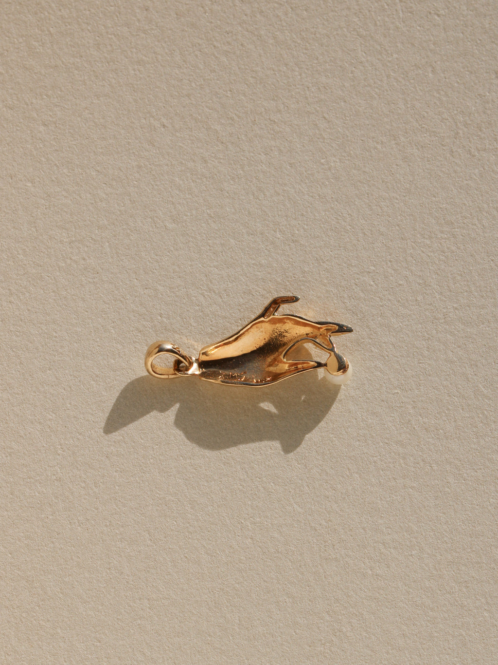 Hand & Pearl Charm