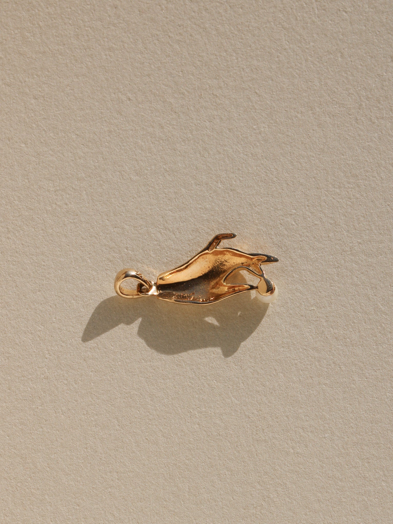 Hand & Pearl Charm