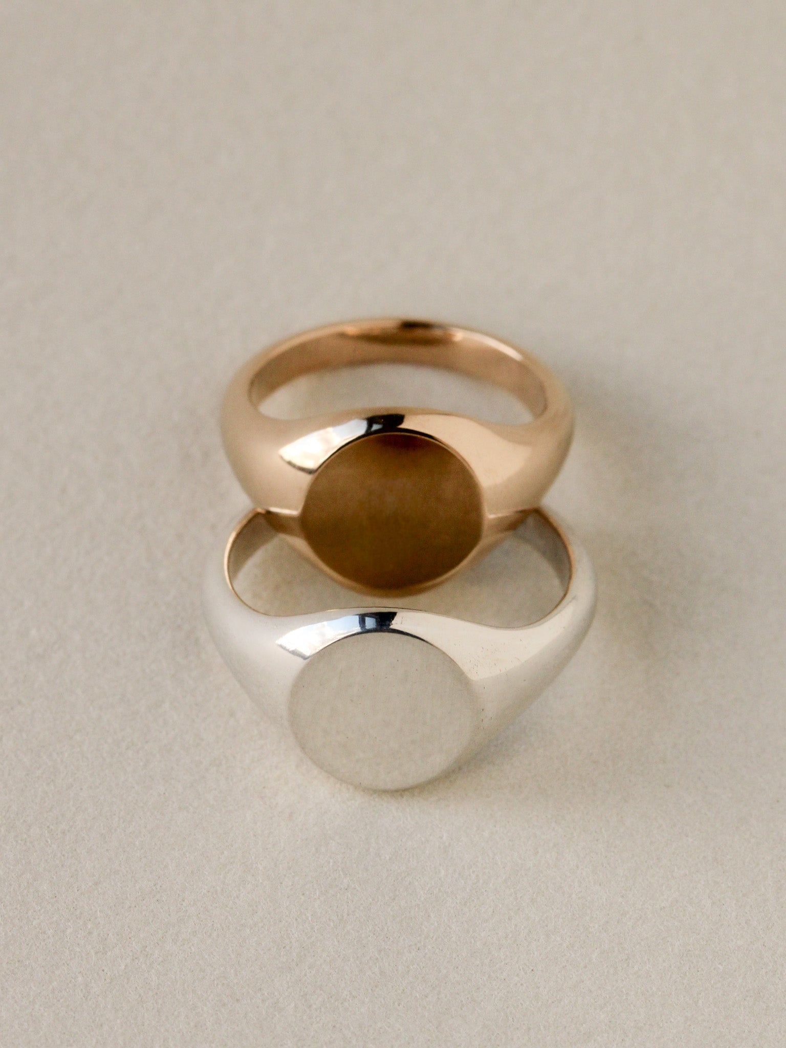 【新品未使用】W double oval pinkie ring 14号 ovy Classic Signet – Rackk & Ruin