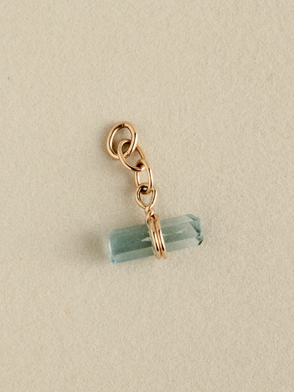 Aquamarine Toggle Charm