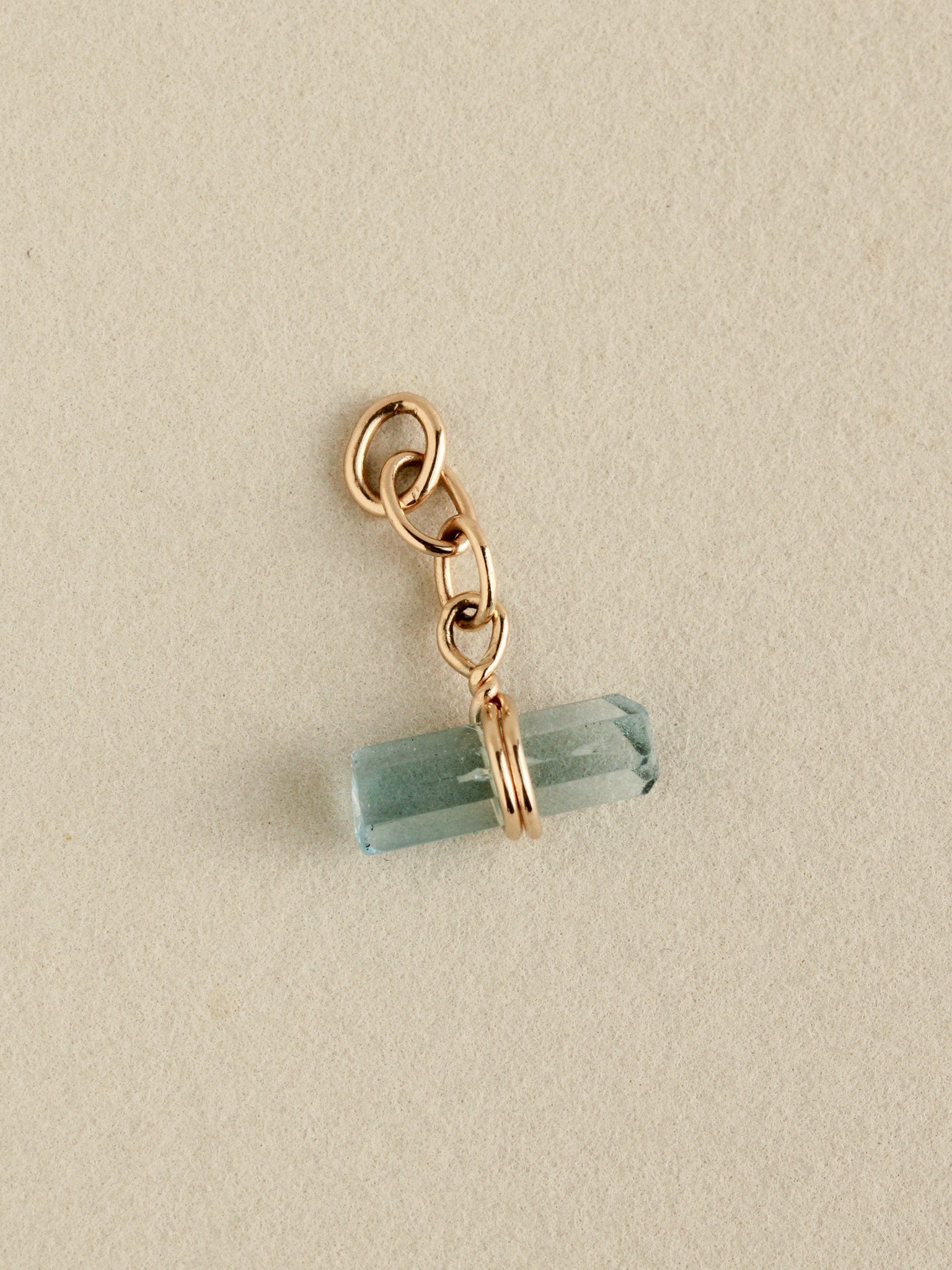 Aquamarine Toggle Charm