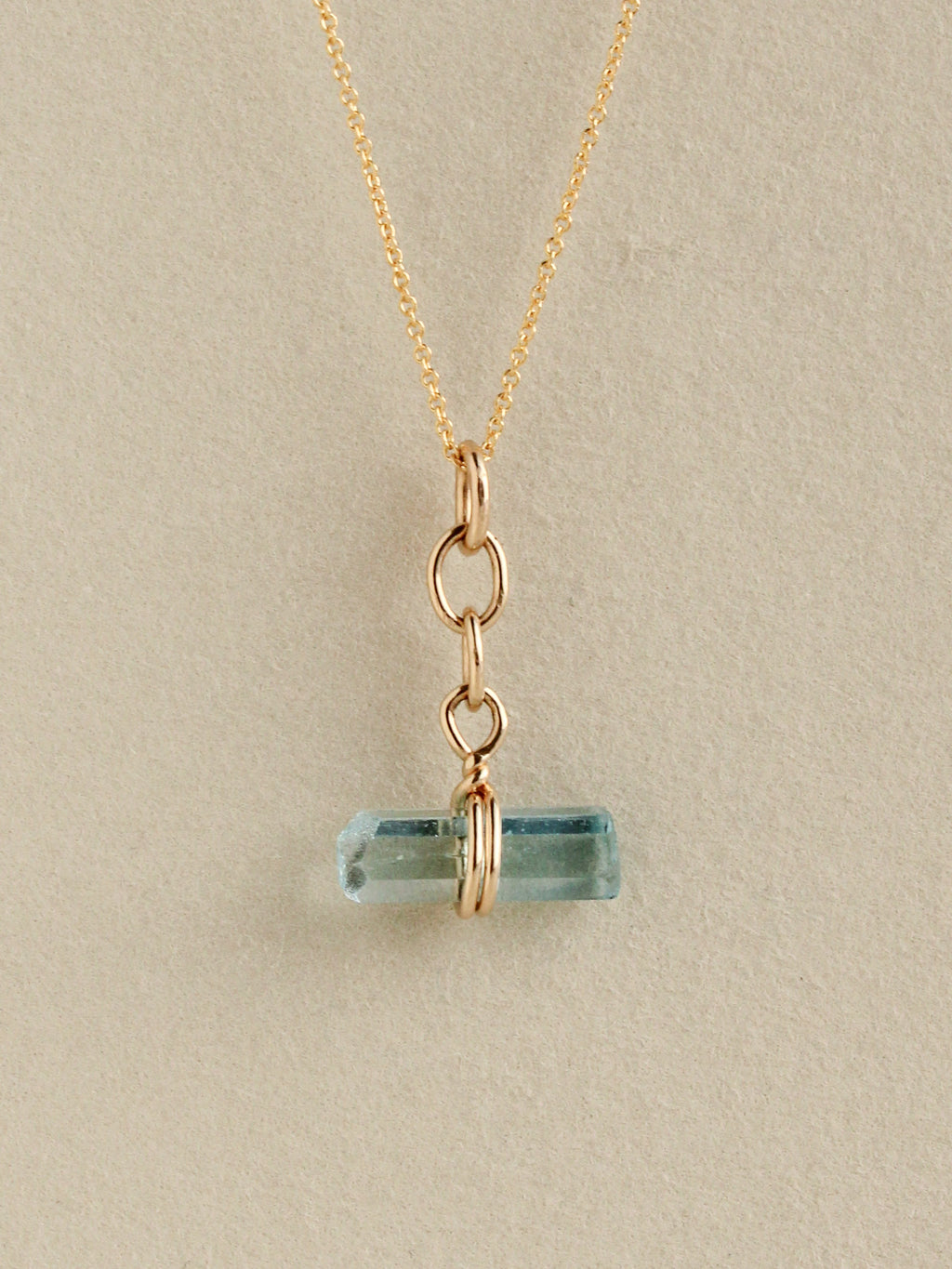 Aquamarine Toggle Charm