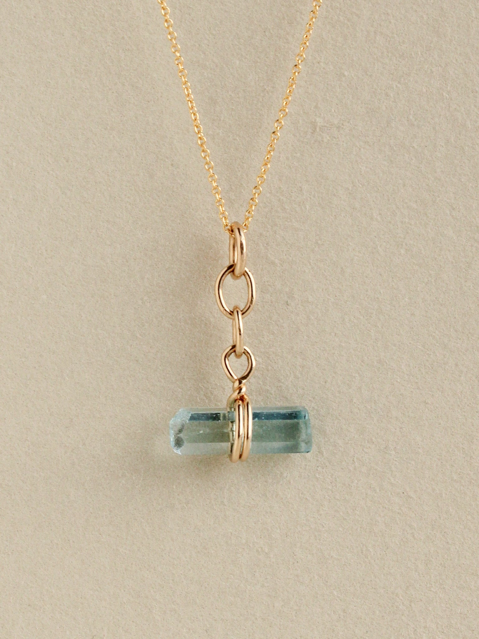 Aquamarine Toggle Charm