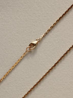 Elongated Diamond Cut Cable Chain, 1.3mm, 21"