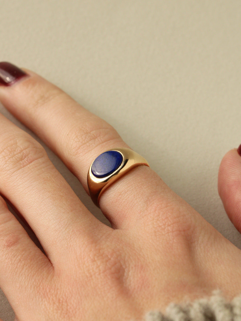 Lapis Dome Ring