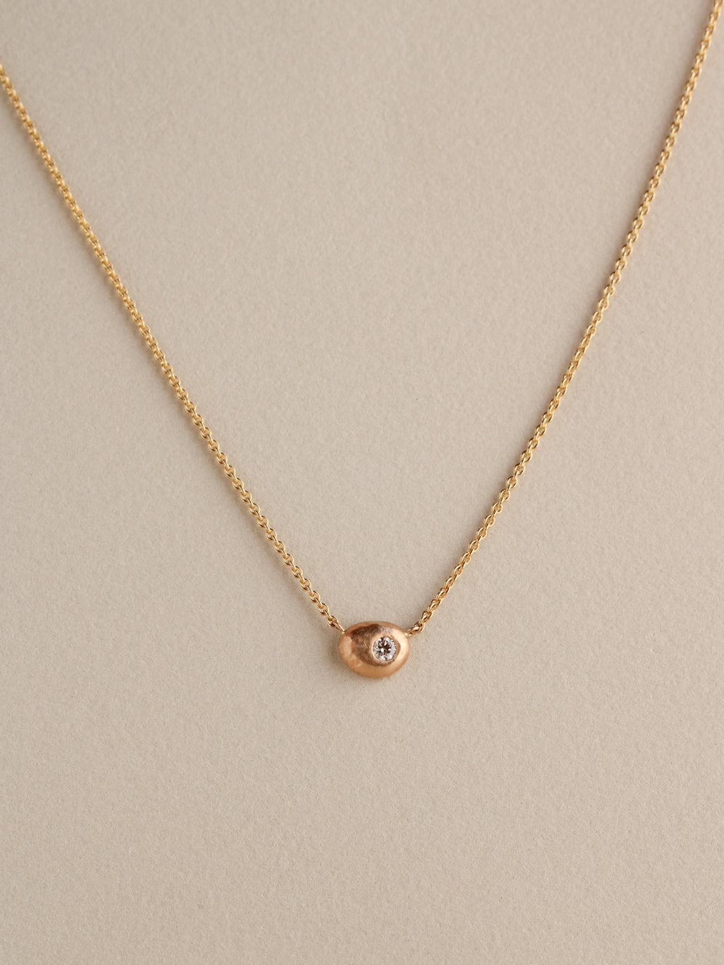 Diamond Pebble Necklace