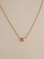 Diamond Pebble Necklace