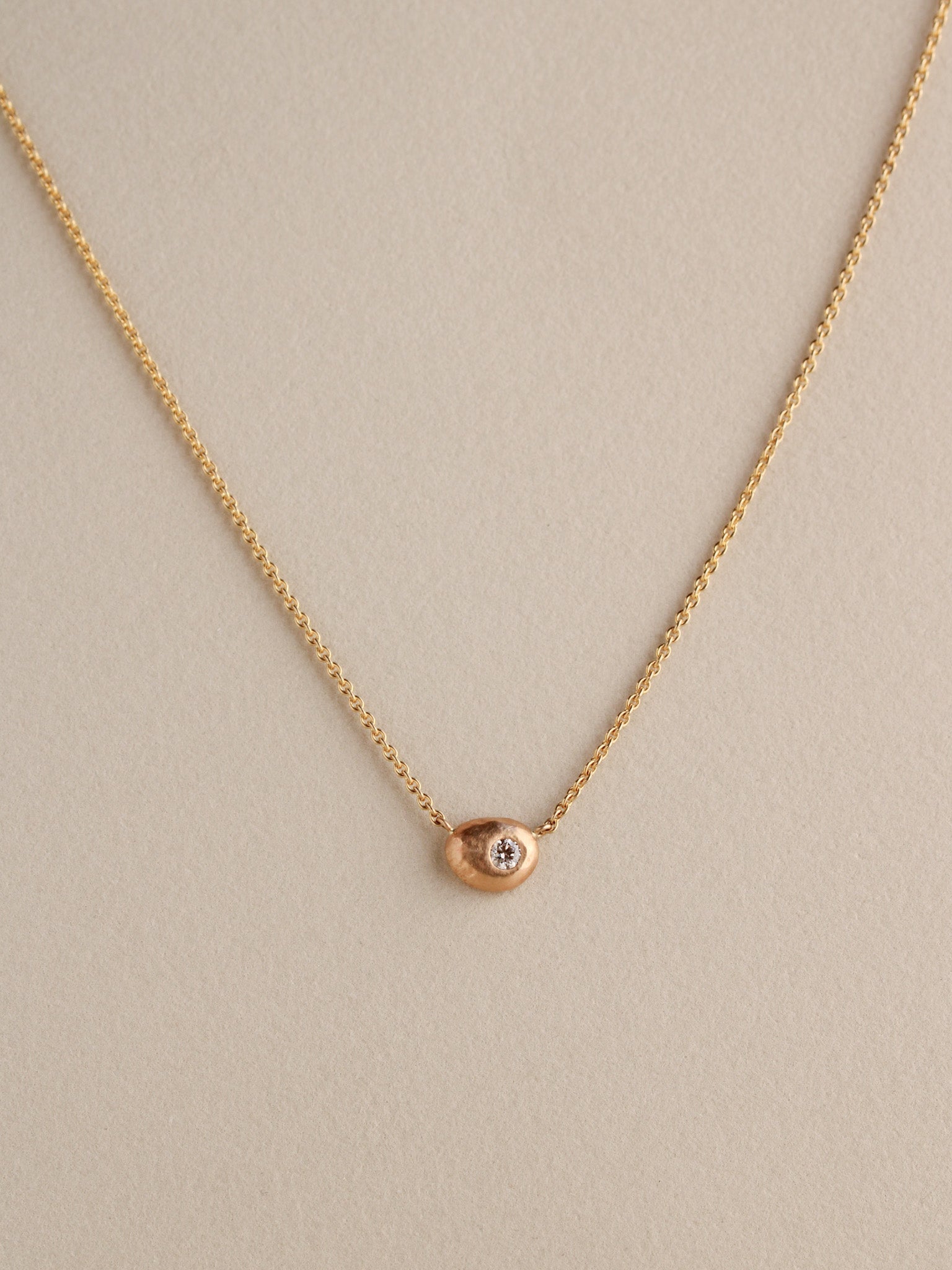 Diamond Pebble Necklace
