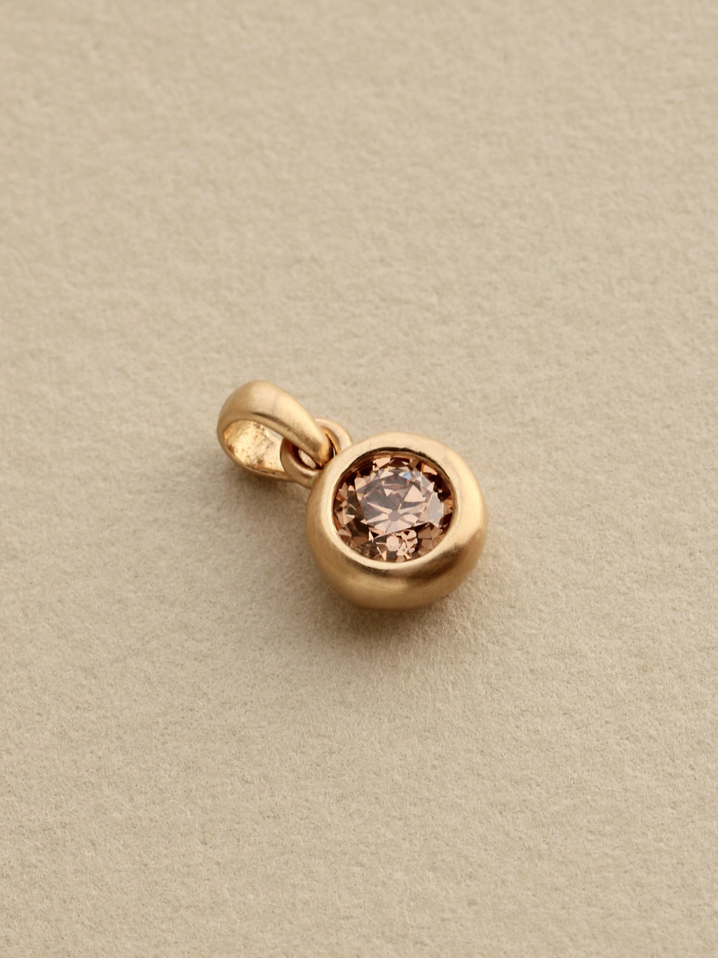 Cognac Diamond Pillow Charm