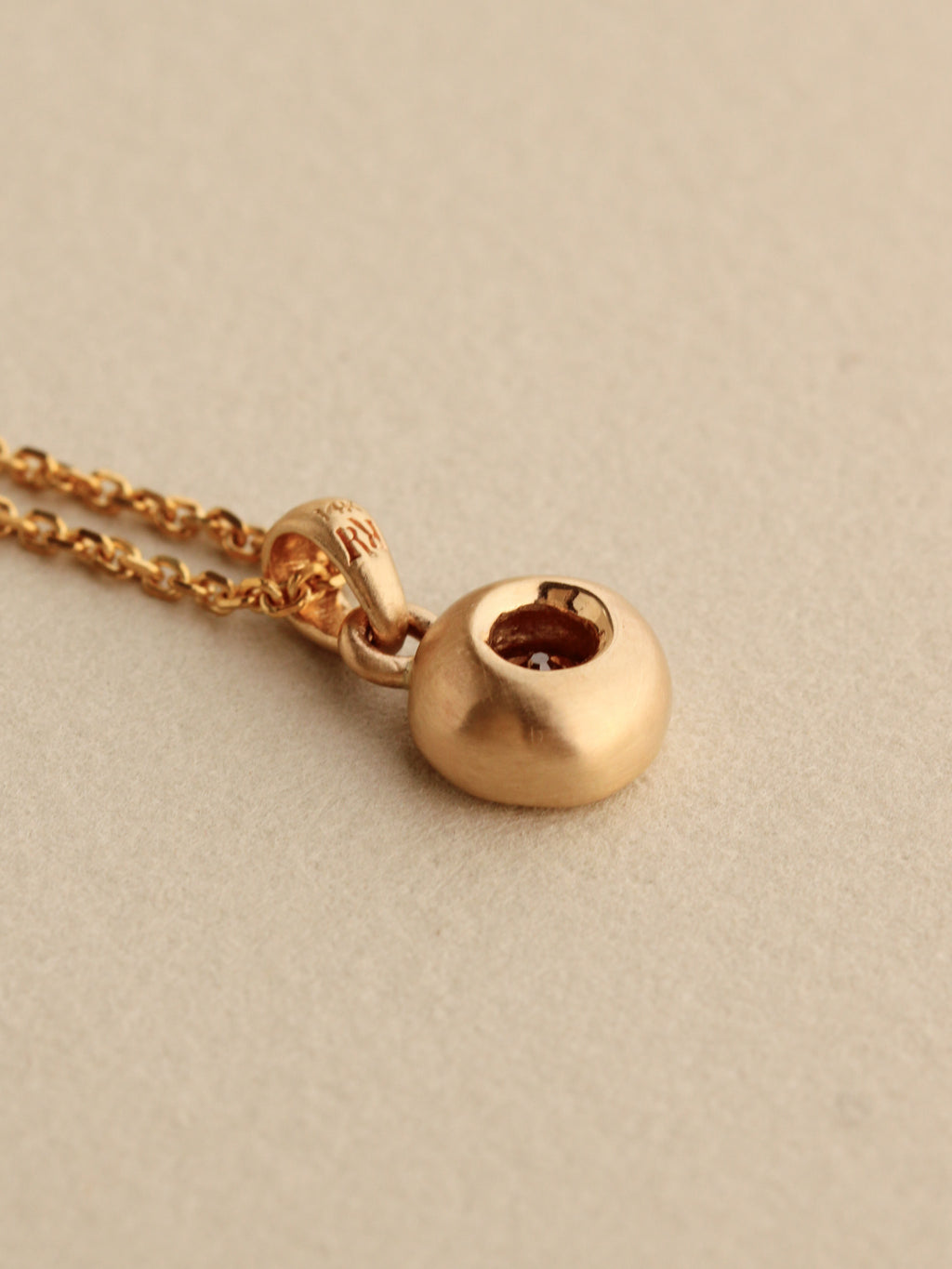 Cognac Diamond Pillow Charm