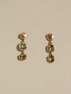 Pebble & Chrysoberyl Drop Studs