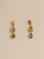 Pebble & Chrysoberyl Drop Studs