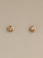 Diamond Pebble Studs
