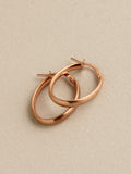 Elongated Hinged Hoop Earrings